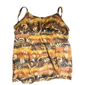 Catalina Women’s swimsuit dress gold brown 3x 22W/24W